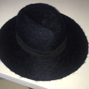 Navy blue and black Anthropologie hat